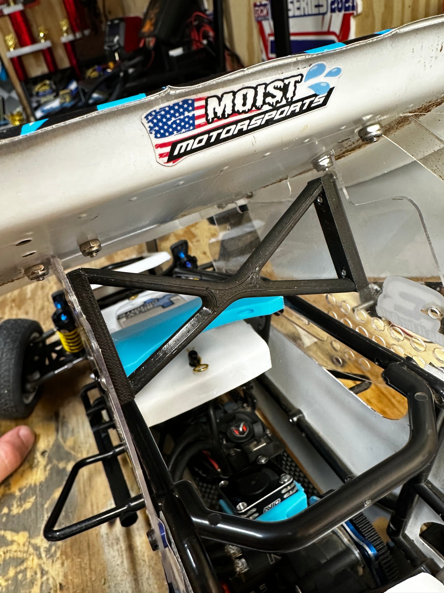 2 pack of 1/10 sprint car upper wing braces